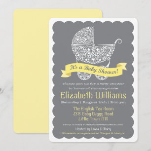 Invitation moderne pour une baby shower