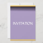 Invitation moderne pour une fête d'anniversaire (Dos)
