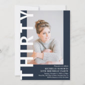 Invitation moderne pour une fête d'anniversaire de (Devant)