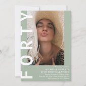Invitation moderne pour une fête d'anniversaire de (Devant)