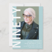 Invitation moderne pour une fête d'anniversaire de (Devant)
