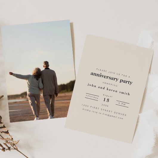 Invitation moderne pour une fête d'anniversaire de