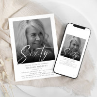 Invitation moderne pour une fête d'anniversaire de