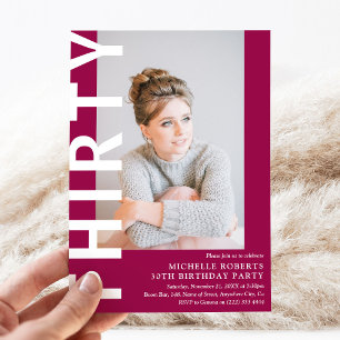 Invitation moderne pour une fête d'anniversaire de