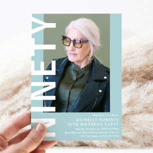 Invitation moderne pour une fête d'anniversaire de