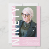 Invitation moderne pour une fête d'anniversaire de (Devant)