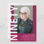 Invitation moderne pour une fête d'anniversaire de (Devant)