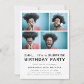 Invitation moderne pour une fête d'anniversaire su (Devant)