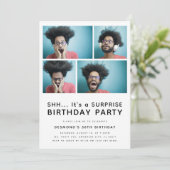 Invitation moderne pour une fête d'anniversaire su (Debout devant)