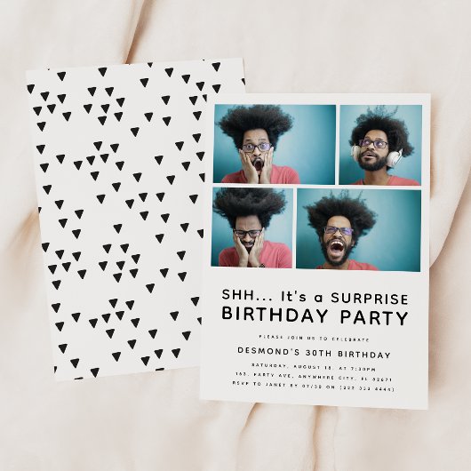 Invitation moderne pour une fête d'anniversaire su