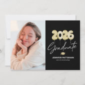 Invitation moderne pour une fête de fin d'études 2 (Devant)