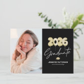 Invitation moderne pour une fête de fin d'études 2 (Debout devant)