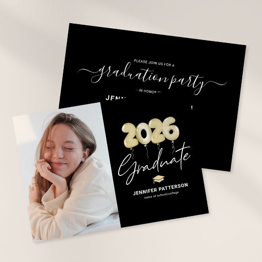 Invitation moderne pour une fête de fin d'études 2