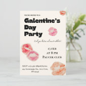 Invitation moderne pour une fête de la Galentine's (Debout devant)