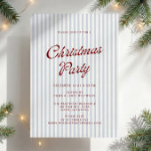 Invitation moderne pour une fête de Noël avec des