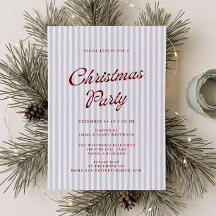Invitation moderne pour une fête de Noël avec des