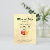 Invitation moderne pour une fête de retraite avec (Debout devant)