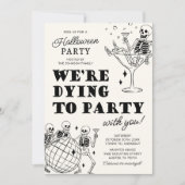 Invitation moderne pour une fête d'Halloween Moura (Devant)