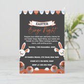 Invitation moderne pour une soirée de bingo gris e (Debout devant)