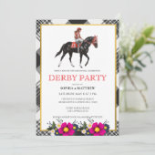 Invitation moderne pour une soirée Derby de course (Debout devant)