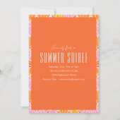 Invitation moderne pour une soirée d'été à thème f (Devant)