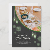 Invitation moderne pour une soirée Iftar de Ramada (Devant)