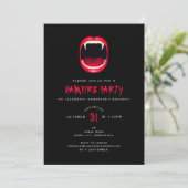 Invitation moderne pour une soirée thématique vamp (Debout devant)