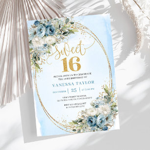 Invitation moderne pour une Sweet Sixteen poussiér