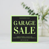 Invitation moderne pour vente de garage (Debout devant)