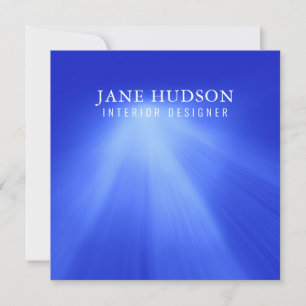Invitation Moderne Propre Élégant Design Bleu Plaine Luxueux