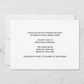 Invitation Moderne Purple Custom 2025 Graduation Party (Dos)