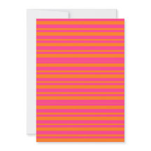 Moderne rayure large cabana rose vif et orange
