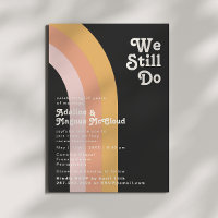 Moderne Rétro Arc-En-Ciel foncé Nous Faisons Encor