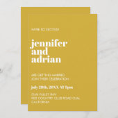 Invitation moderne Retro Blanc Moderne (Devant / Derrière)