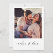 Invitation Moderne Retro Italien Inspiré Enregistrer La Date (Dos)