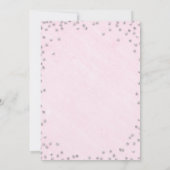 Invitation Moderne Rhinestones Calligraphie rose 30e annivers (Dos)