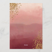 Invitation moderne romantique pour une fête de la (Dos)