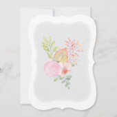 Invitation Moderne rose Floral Remarquable Mariage budgétaire (Dos)