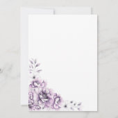 Invitation Moderne rose Floral Surprise 90ème anniversaire (Dos)