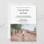 Invitation Moderne rustique ajouter vos propres photos Mariag (Devant)