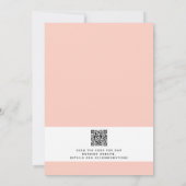 Invitation Moderne Rustique Aquarelle extérieure Mariage Flor (Dos)