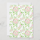 Invitation Moderne Rustique Aquarelle extérieure Mariage Flor (Dos)