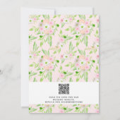 Invitation Moderne Rustique Aquarelle extérieure Mariage Flor (Dos)