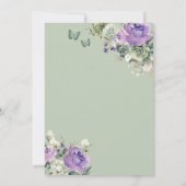 Invitation Moderne Rustique de Quinceanera (Dos)