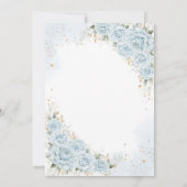 Invitation Moderne Rustique Florale pour Quinceane (Dos)