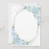 Invitation Moderne Rustique Florale pour Quinceane (Dos)