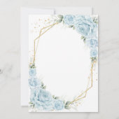 Invitation Moderne Rustique Florale pour Quinceane (Dos)