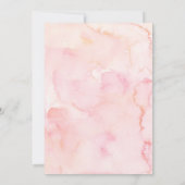 Invitation Moderne Rustique Florale pour Quinceane (Dos)