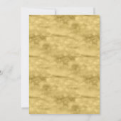 Invitation moderne rustique florale pour Quinceane (Dos)