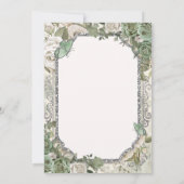 Invitation moderne rustique florale pour Quinceane (Dos)
